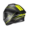 Casco HJC C71 Quez MC3HSF, vista trasera